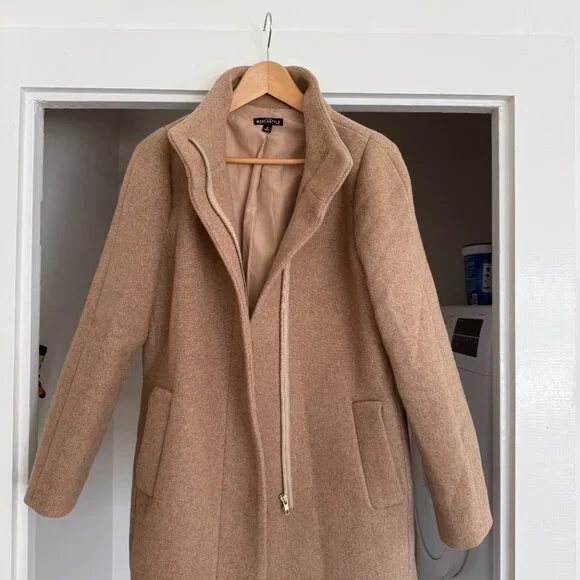 J Crew Tan Wool Coat - Picture 4 of 4